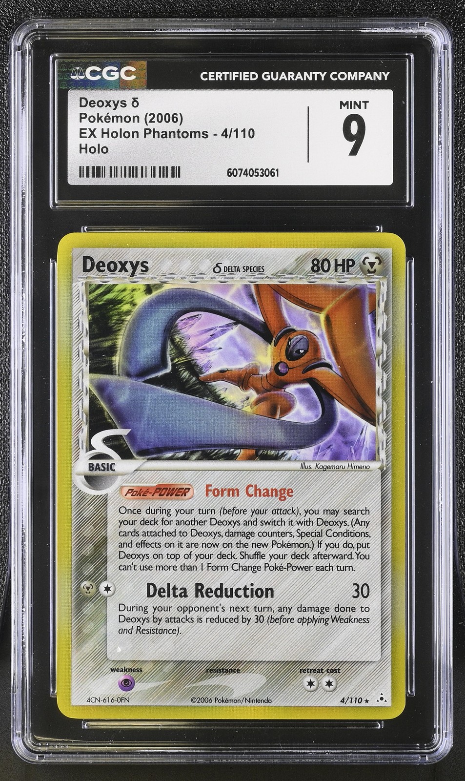 CGC 9 MINT Deoxys 2006 EX Holon Phantoms 4/110 Holo Pokemon Card