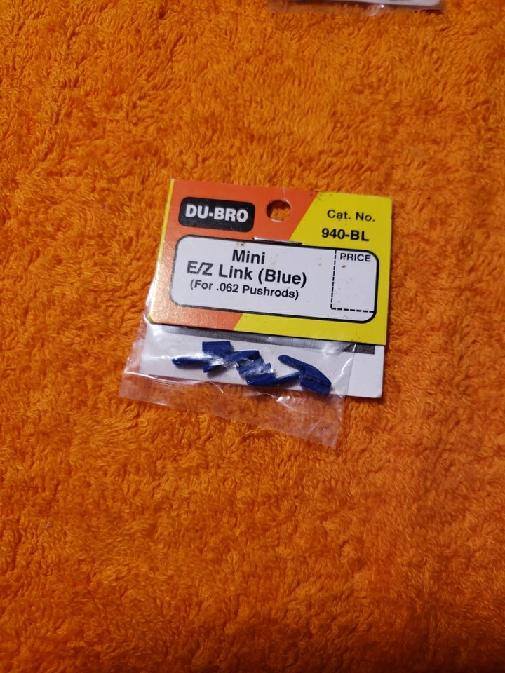 Du-Bro - Mini E/Z Link Blue For .062 Pushrods - New - Part 940-BL - JT25 - Image 2 of 4