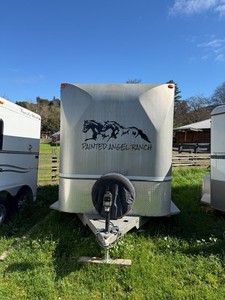 Heacock 2002 Warmblood 74" high 2 horse trailer bumper pull slant load