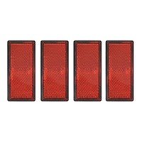 4X Reflektor Rot 85X39Mm Selbstklebend PKW AnhäNger KFZ Wohnwagen RüCkstrahler