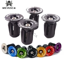 1 Pair Aluminum Bicycle Handlebar End Plug Mountain Bike Flat Riser Bar Grip Cap