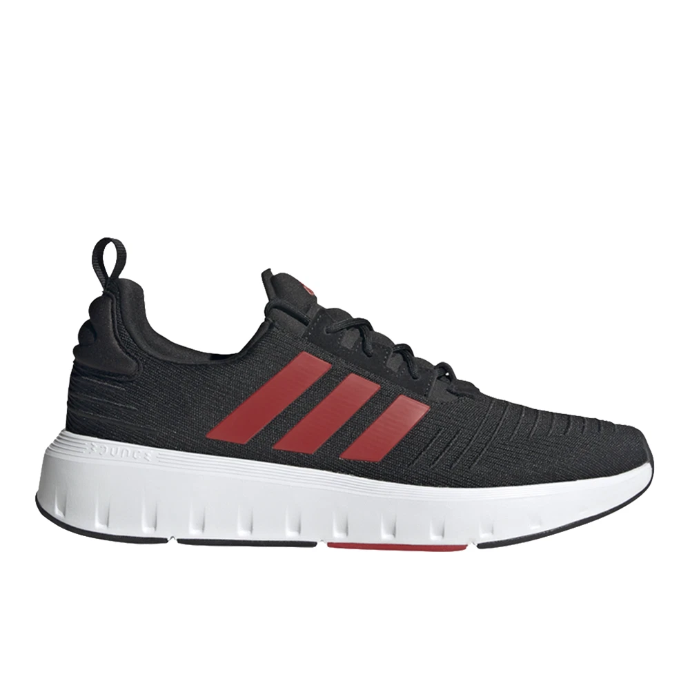adidas Swift Run 23 Lace Up Mens Black Sneakers Casual Shoes IG4706