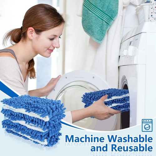4 Pack Microfiber Mop Refills Compatible with O-Cedar, Dua-Action Microfiber ... - 第 4/7 張圖片