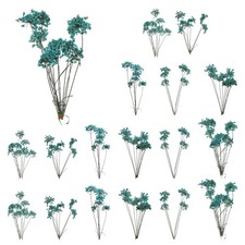 18 Pcs Lace Natural Real Pressed Dried Flower for Art Craft DIY, Blue