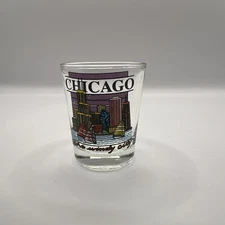 Chicago “The Windy City” Shot Glass Collectible Travel Souvenir Tourist