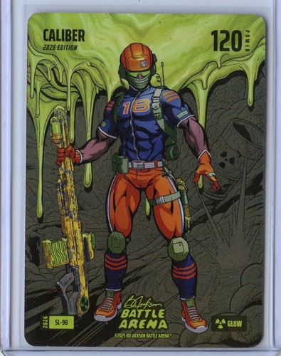 2026 Bo Jackson Battle Arena Caliber Glow Slime Caleb Williams SSP #SL-98