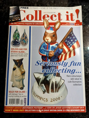 December 2008 Collect it Magazine Issue 137 Seriously Fun Collecting Bunnykins