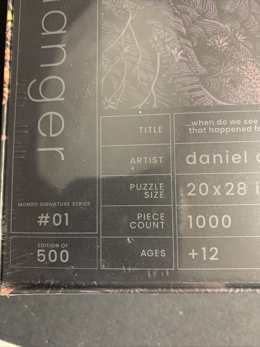 DANIEL DANGER 'when do we see' 1000 Pc Mondo Puzzle Limited