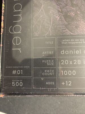 DANIEL DANGER 'when do we see' 1000 Pc Mondo Puzzle Limited