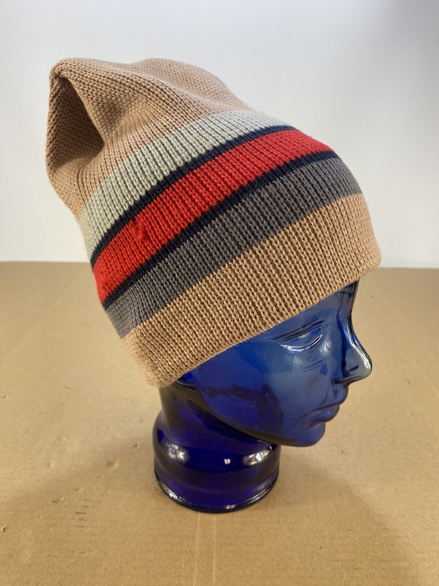 Vintage Smiley Hat Wool‎ Ski Hat Pink With Orange Stripes Beanie No Tag Vintage smiley ski beanie - Gem main image 4