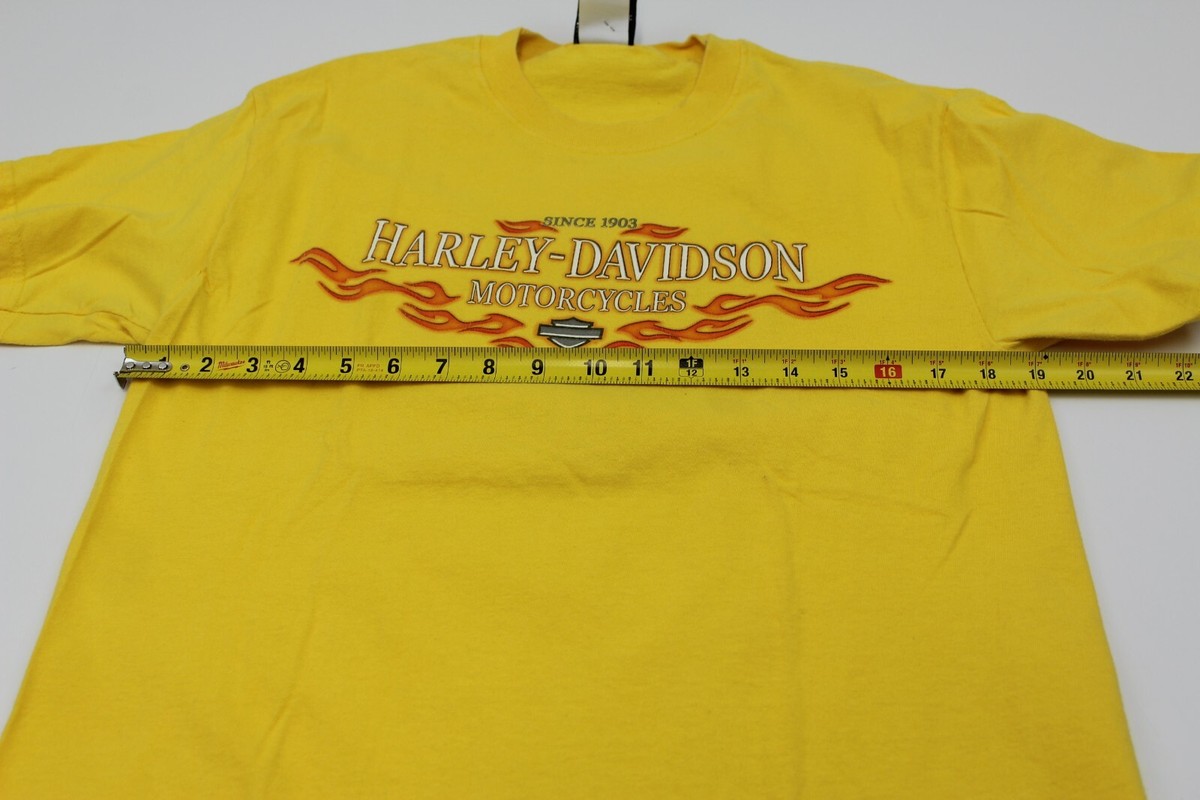 Harley Davidson Motorcycles Maui T-Shirt Men's Size M Yellow | eBay