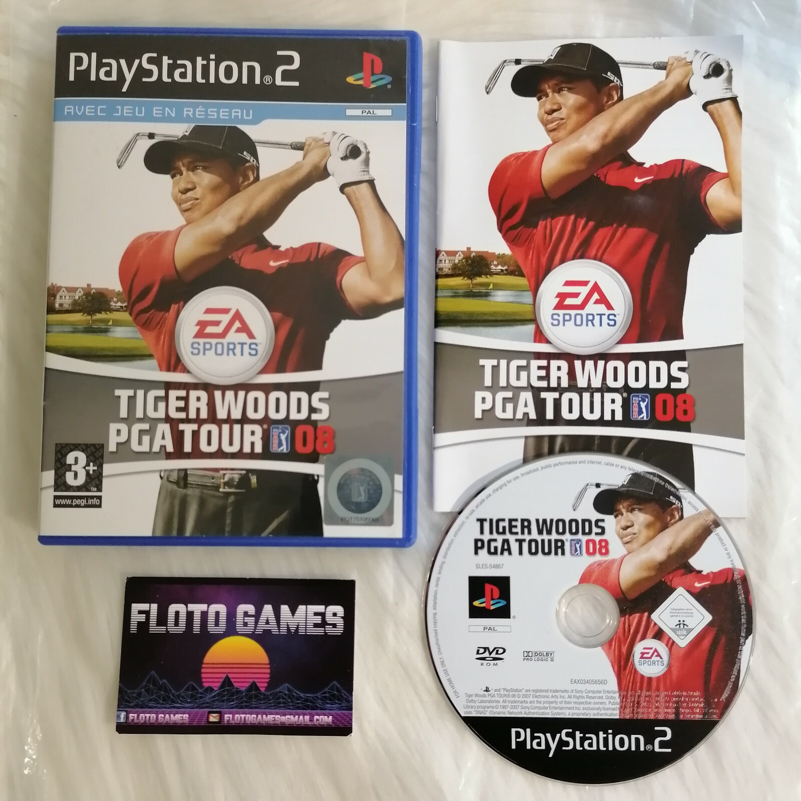 Jeu Tiger Woods PGA Tour 08 pour PS2 Complet CIB PAL FR - Floto Games