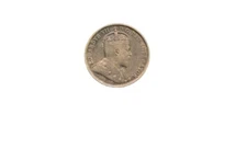 1907 Canada Silver Five Cents 5c Canadian Edward VII Ruler Luminant Error