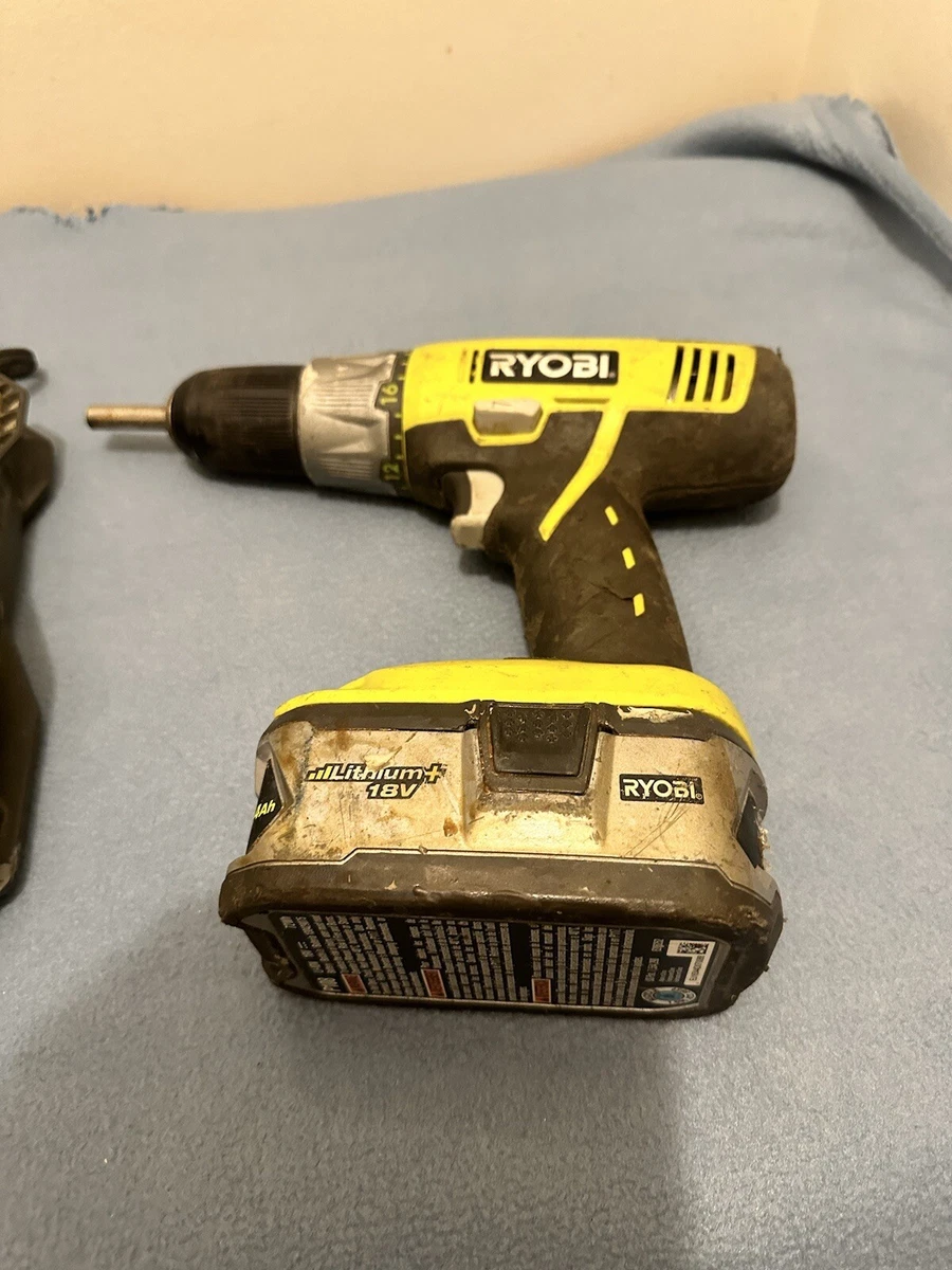 RYOBI P271 18 VOLT 1 2 INCH CORDLESS DRILL driver battery