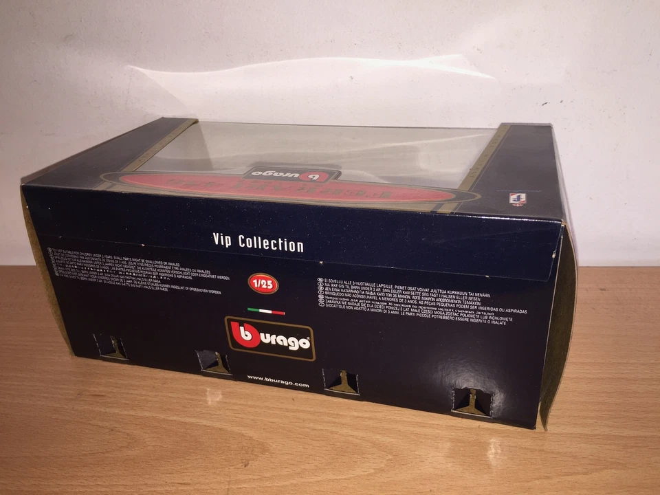 Bburago Burago 1:25 FERRARI 456 GT 1992 BLU in Metallo MIB - Immagine 3 di 3