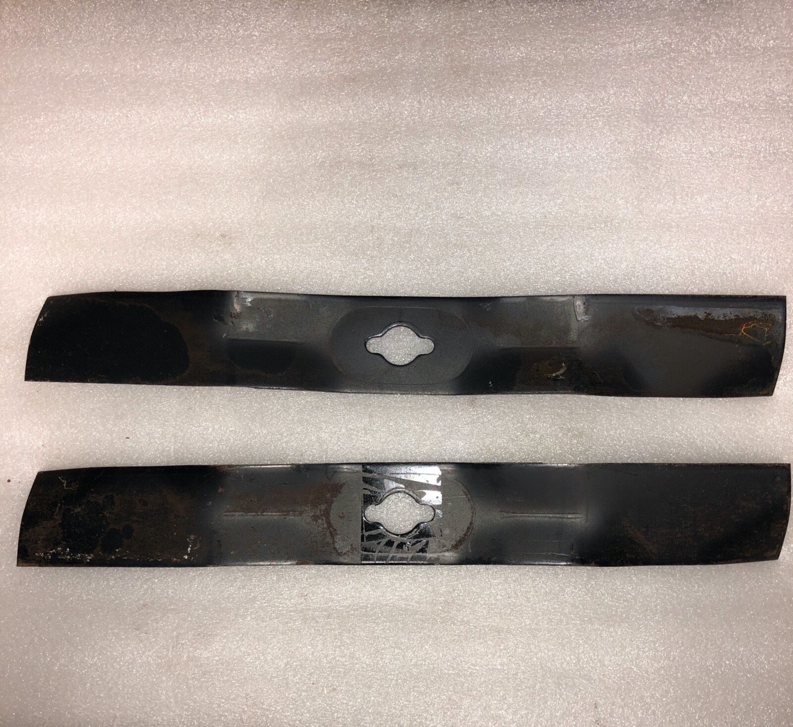 2 Mower Blades John Deere M122455 GS25 GS2536 GS30 GS45 GS75 G15 HD45