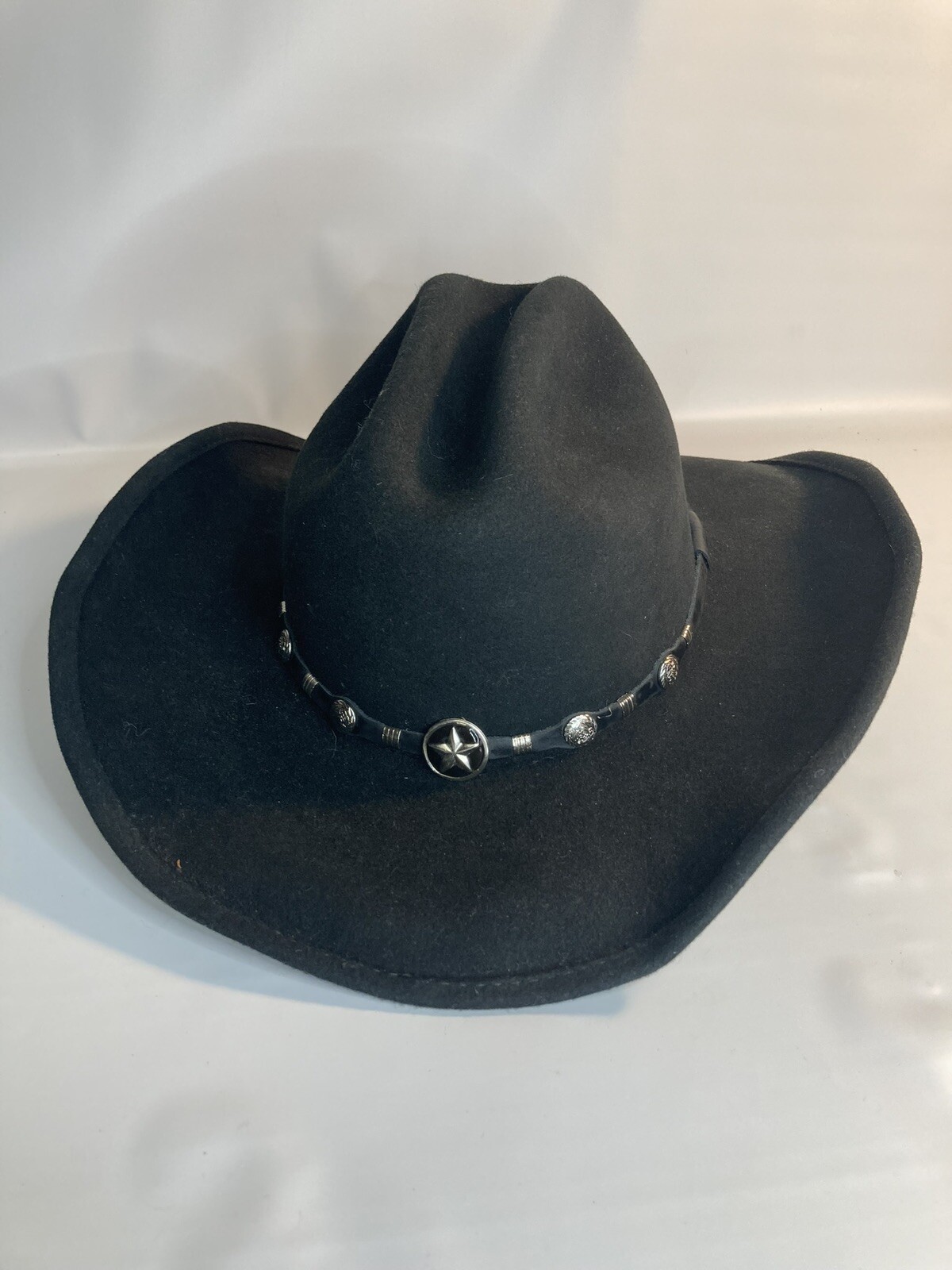 Dallas Hats Mens wool felt black cowboy hat Gem