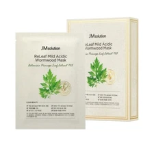 JM Solution ReLeaf Mild Acidic Wormwood Mask 30m x10 Sheets/20 Free/
