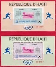 Haiti,  Mexico 1968 Olympics Souvenir sheets. MNH.