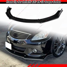 Front Splitter Lip Body Kit Gloss Black For Infiniti G37 09-13 Coupe Sedan