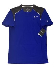 NIKE RF FEDERER TENNIS T SHIRT TOP POLO 2011 ROMA / MADRID VTG RETRÒ UOMO BNWT