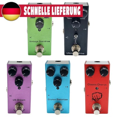Electric Guitar Effects Pedals Distortion Chorus Tremolo Delay Overdrive Pedal