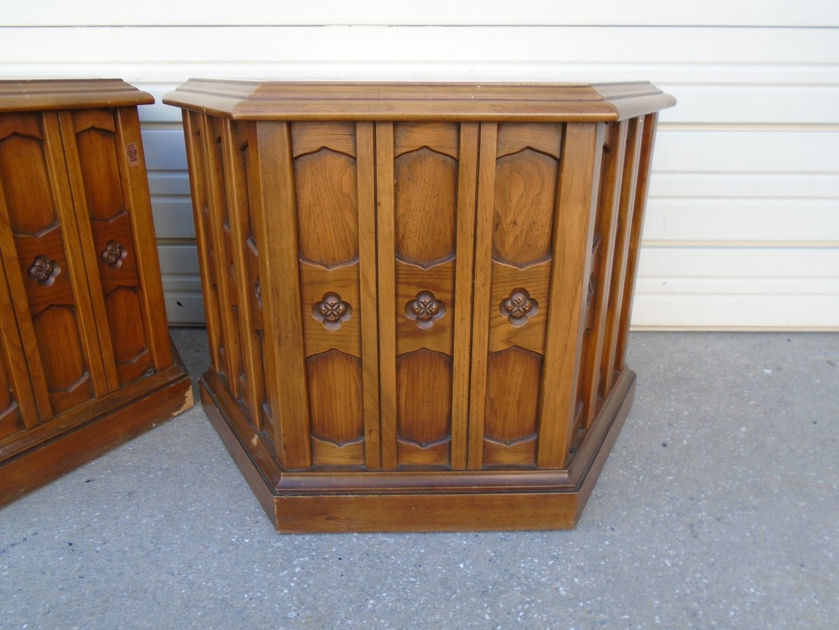 PAIR Drexel Side Tables Esperanto Mediterranean Spanish Revival 2