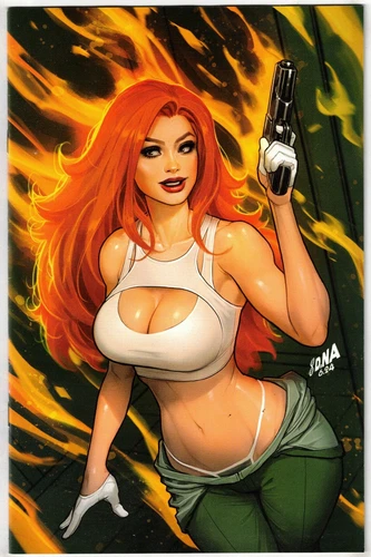 HEAT SEEKER COMBUSTION #1- 1:10 DAVID NAKAYAMA VIRGIN VARIANT- GUN HONEY- TITAN