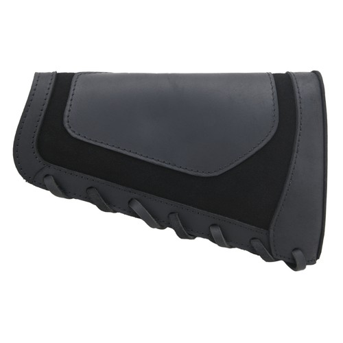 Custodia in pelle per munizioni copri fucile fucile buttstock per .357/.308/.22lr/12GA - Foto 12 di 62