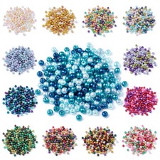 1Bag 8mm Mix Pearlized Glass Pearl Beads For DIY Jewelry Making about 100pcs/bag