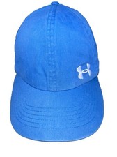 Under Armour w Logo Women&rsquo;s Royal Blue Hat Cap Faded w Stretch Band Worn