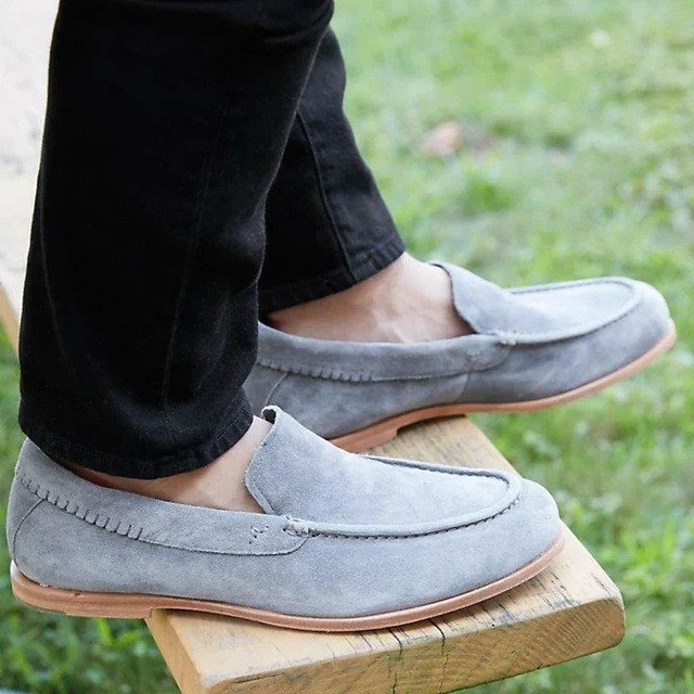 Tauk Point Venetian Suede Loafer Size 