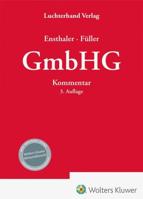 Thumbnail - Jürgen Ensthaler (u. A.) | Gmbhg - Kommentar | Buch | Deutsch (2023) |