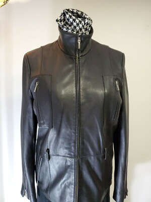 Wilson Leather Pelle Studio Thinsulate Ultra womans  Black  Leather Jacket Large