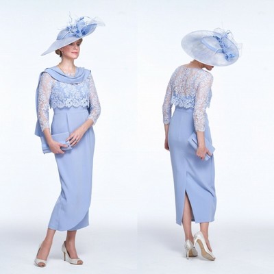 sky blue mother of the bride outfits