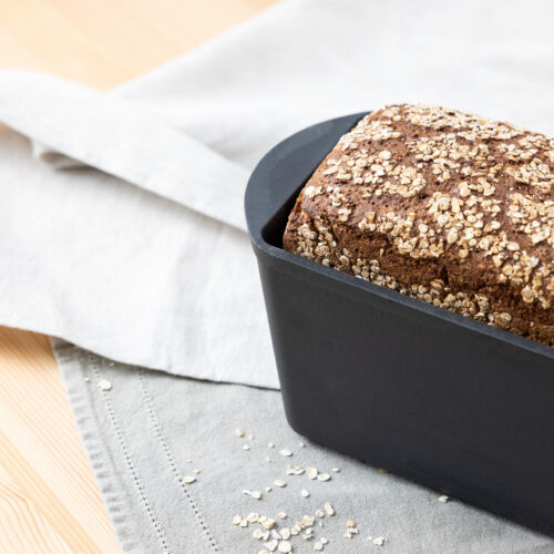 Pentola Pane da Forno in Ghisa 24cm - Teglia con Coperchio Forno Olandese - Nero - Foto 7 di 7