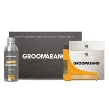 Men Beard Care Kit Gift Growth Grooming Oil Shaping Styling Comb Template Shaper