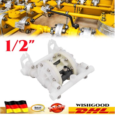 Doppelmembranpumpe 1/2 Zoll Druckluftmembranpumpe Membranpumpe Diaphragm Pump
