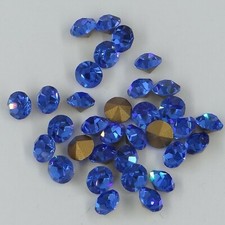 1100 SS29 SA : 24 strass Swarovski fond conique SS29 (6,2mm) SAPPHIRE