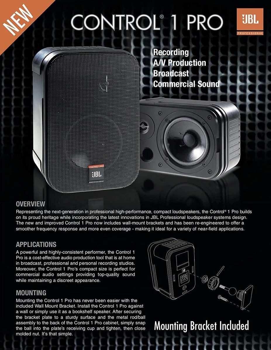 JBL Professional Control 1 Pro 2-way Wall Mountable 2 Speaker 150W