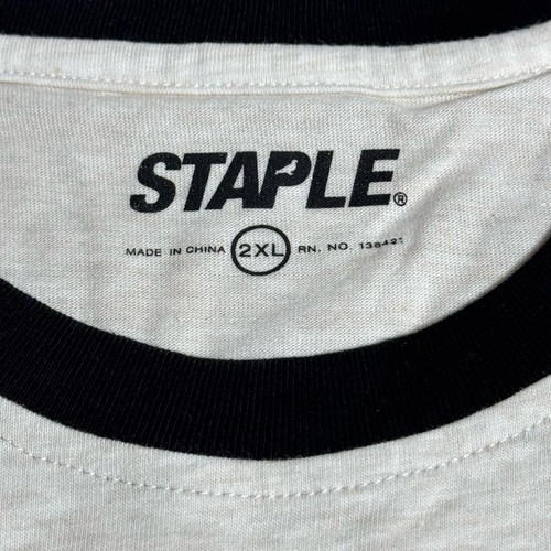 Jeff Staple Embroidered Pigeon Long Sleeve Shirt Mens 2XL 100% Cotton Oatmeal - Picture 6 of 19