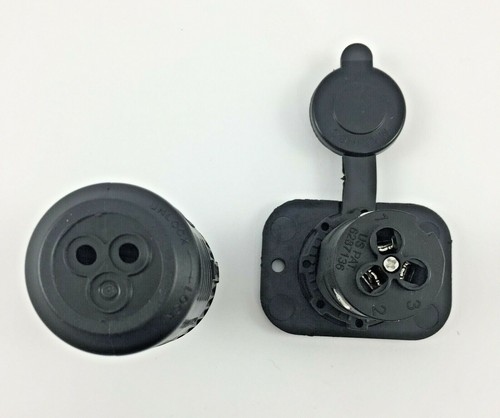Minn Kota Trolling Motor Plug & Receptacle Set MKR-18 12/24/36V Marinco 12VCP - Picture 4 of 7