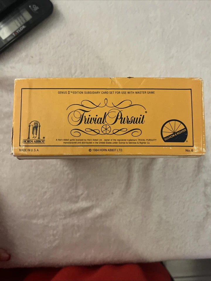 Trivial Pursuit Genius II Edition Subsidiary Card Set for Master Board Game - Image 2 of 4