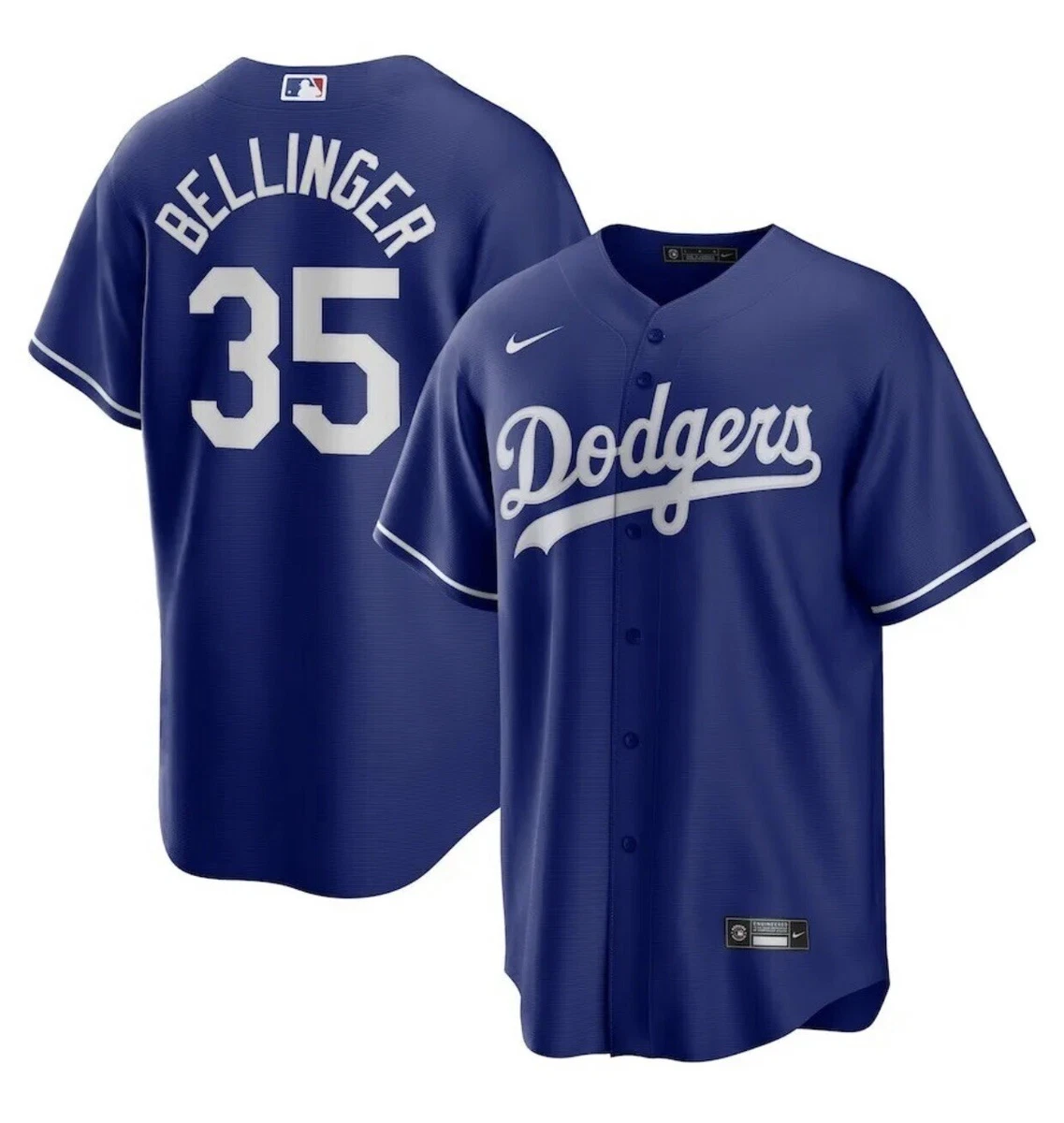 Nike x MLB Los Angeles Dodgers Cody Bellinger Blue Jersey Youth Size Small  8