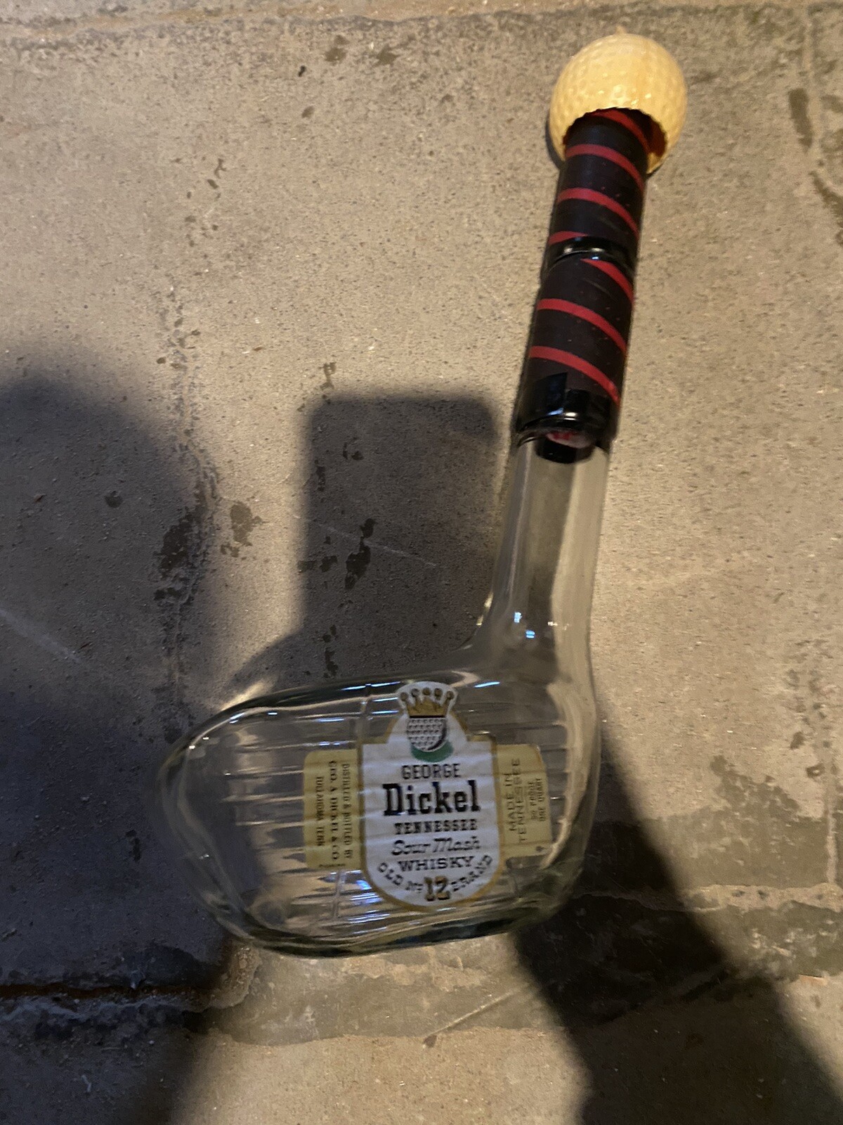 Dickel Empty Golf Club Whisky Bottle eBay