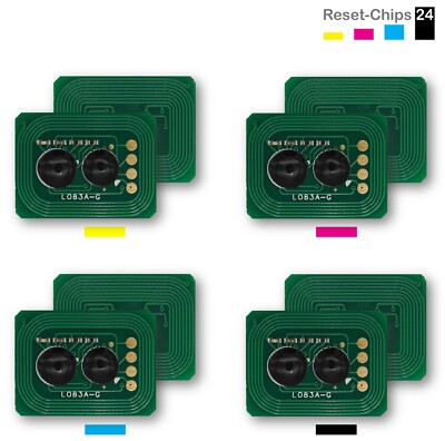4x Toner Chip Y/M/C/K passt für OKI ES8451 ES8451plus ES8461 44059257 ..260