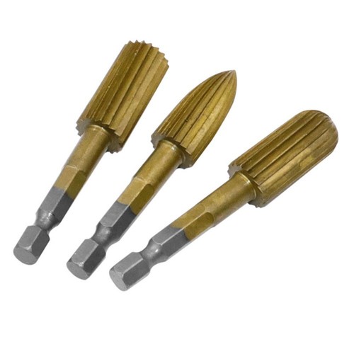 EsportsMJJ 5-teiliges HSS Fräser Set – 6,35mm Sechskantschaft, 12,7mm Kopf, Für Bohrmaschine Und Flexible Welle