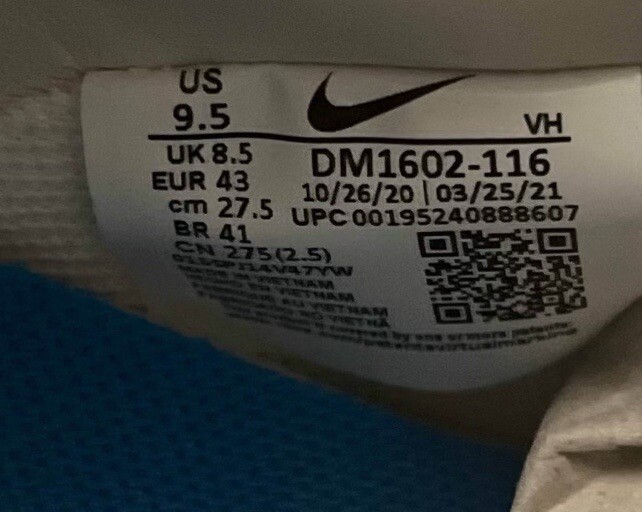 OFF WHITE X NIKE Taglia UK 8 5 Nike bianco sporco x lotto basso schiacciato 26 di 50 ✅