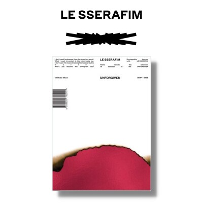 LE SSERAFIM 1st Studio Album [UNFORGIVEN] DEWY SAGE CD+Book+P.Card