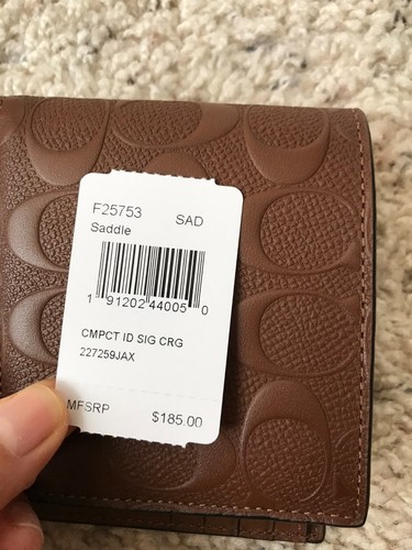 Brand New COACH Men's Compact ID wallet ** CHOOSE YOUR COLOR ** - Picture 17 of 91